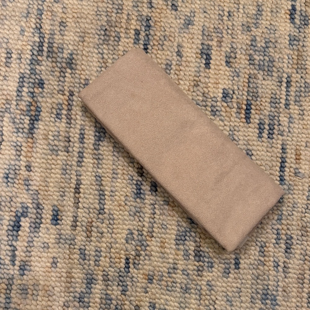 Tan Rectangular Jewelry holder with Velcro